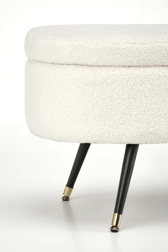 Fotelis AVEIRO bench with storage funstion, creamy
