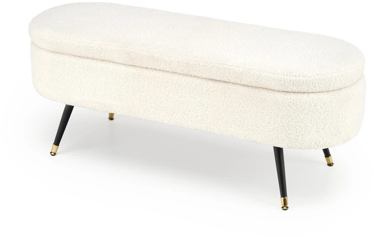 Fotelis AVEIRO bench with storage funstion, creamy
