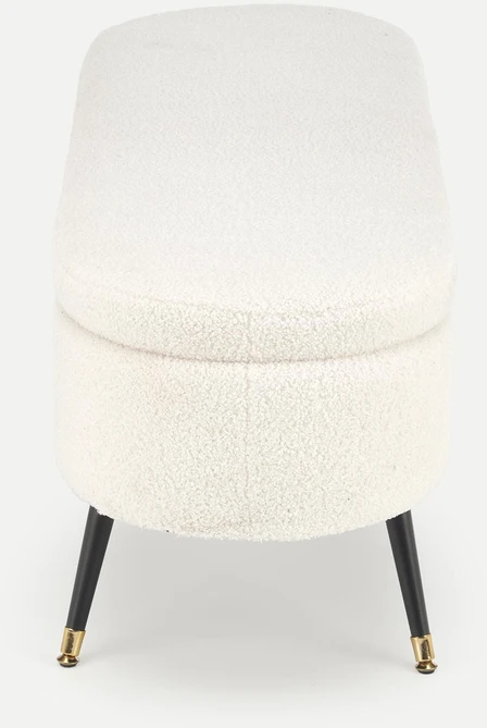 Fotelis AVEIRO bench with storage funstion, creamy