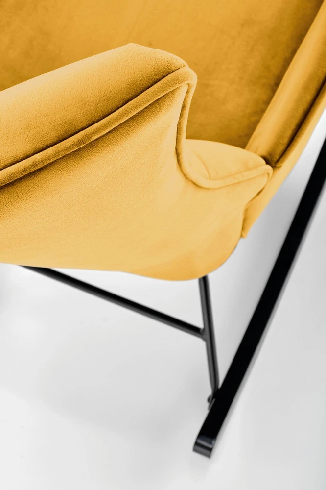 Fotelis BAZALTO char mustard