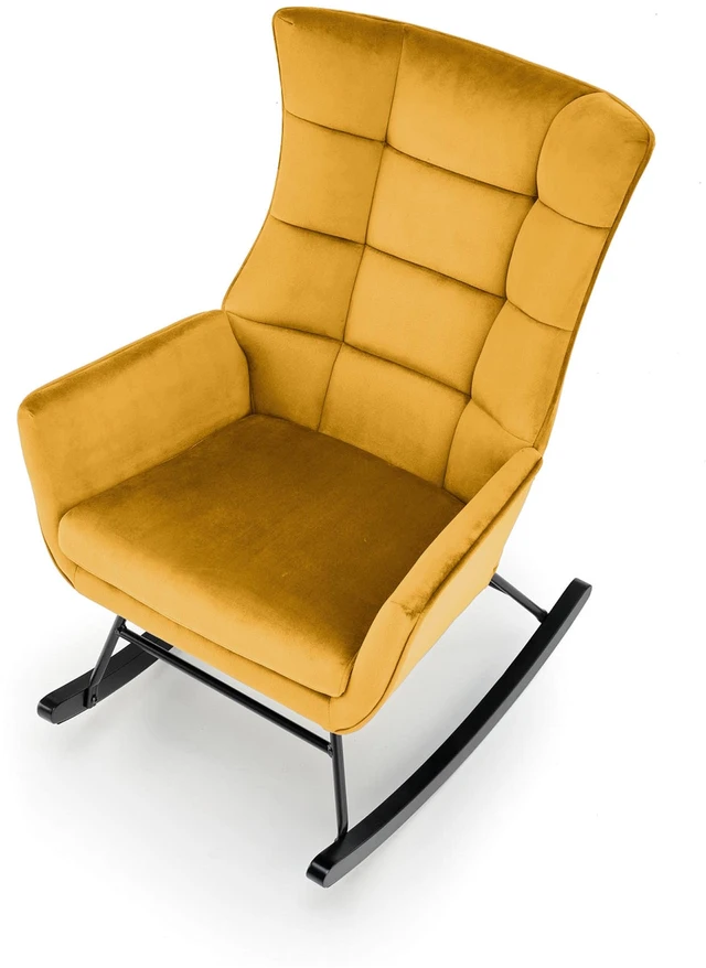 Fotelis BAZALTO char mustard