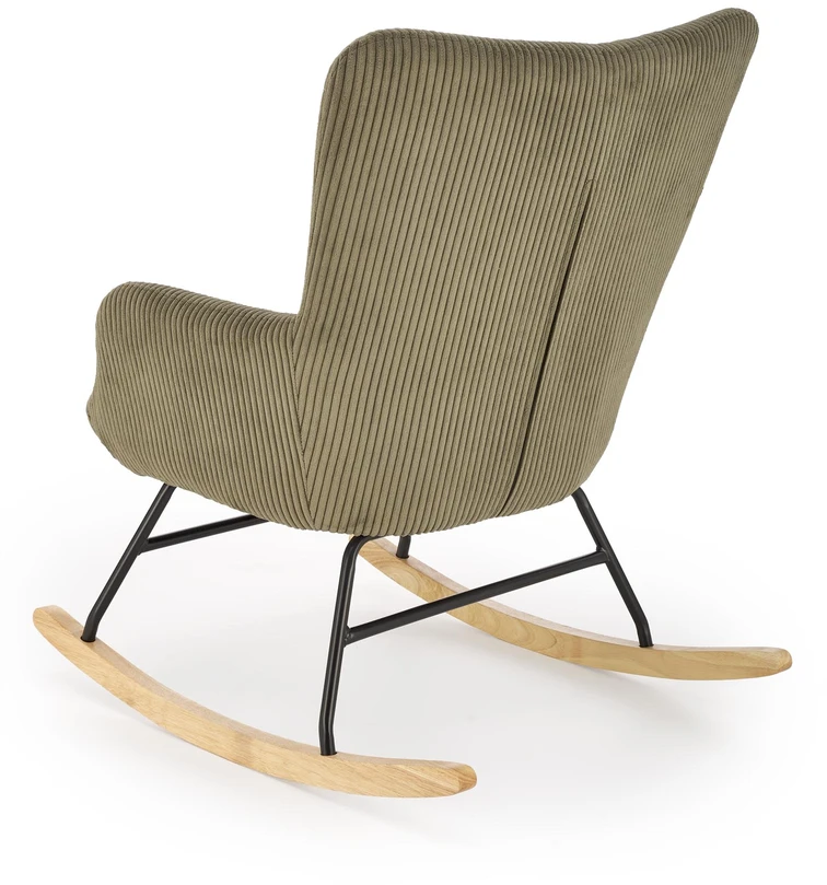 Fotelis BELMIRO rocking chair, olive