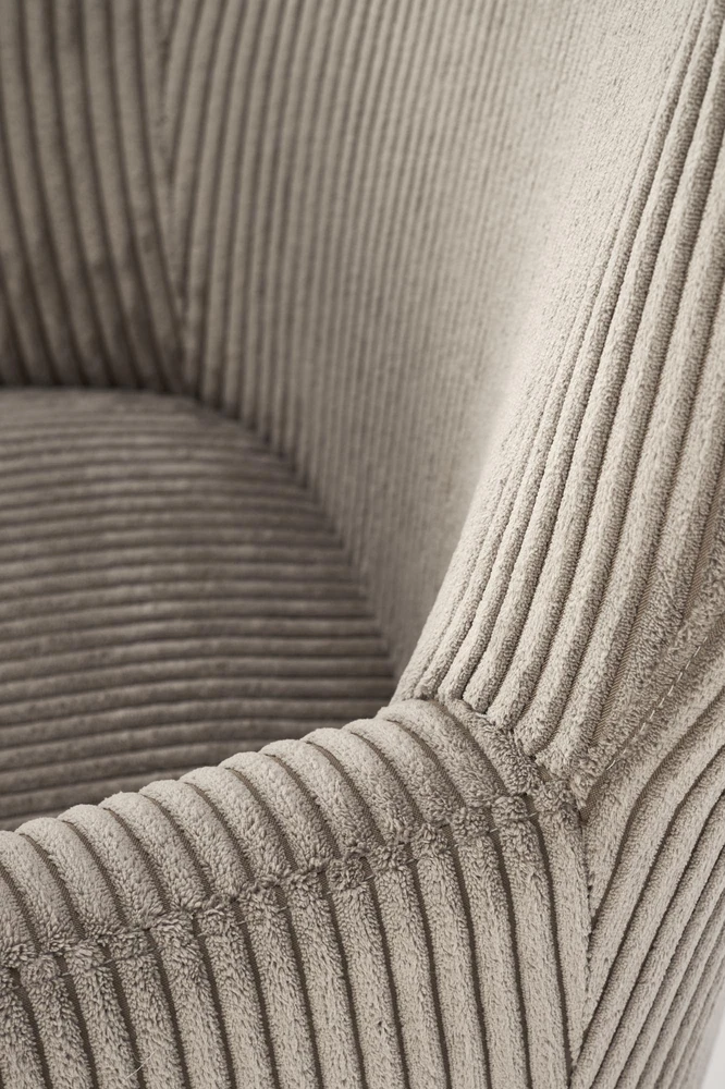Fotelis BELMIRO rocking chair, pilkas