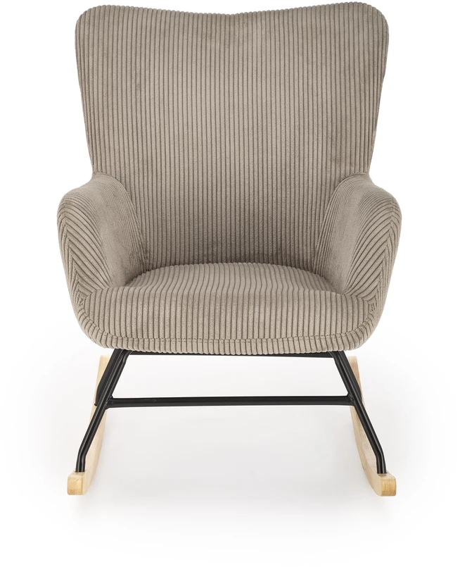 Fotelis BELMIRO rocking chair, pilkas