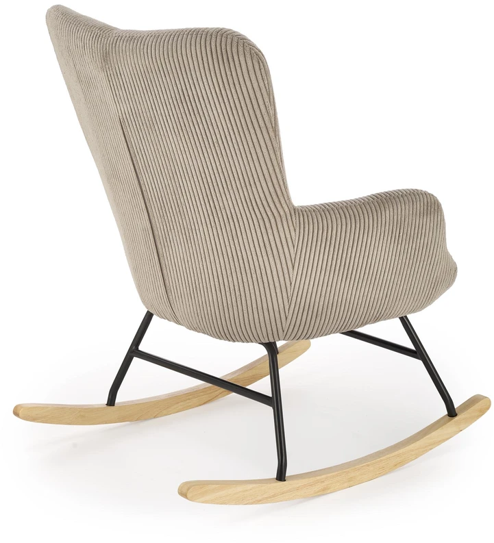 Fotelis BELMIRO rocking chair, pilkas