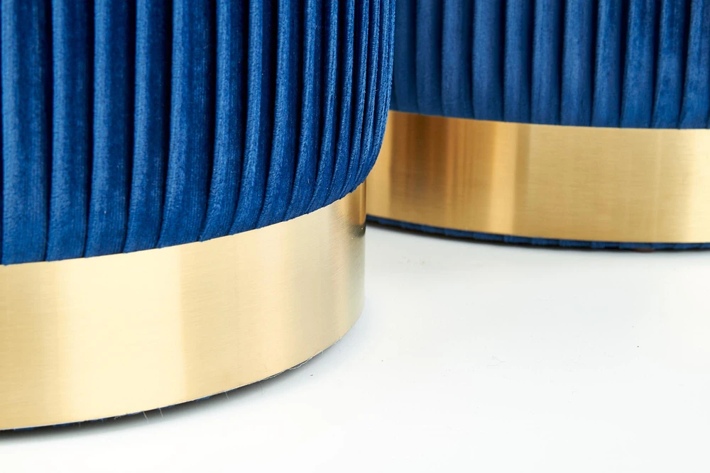 Fotelis Blue MONTY set of two stools: color: dark mėlynas
