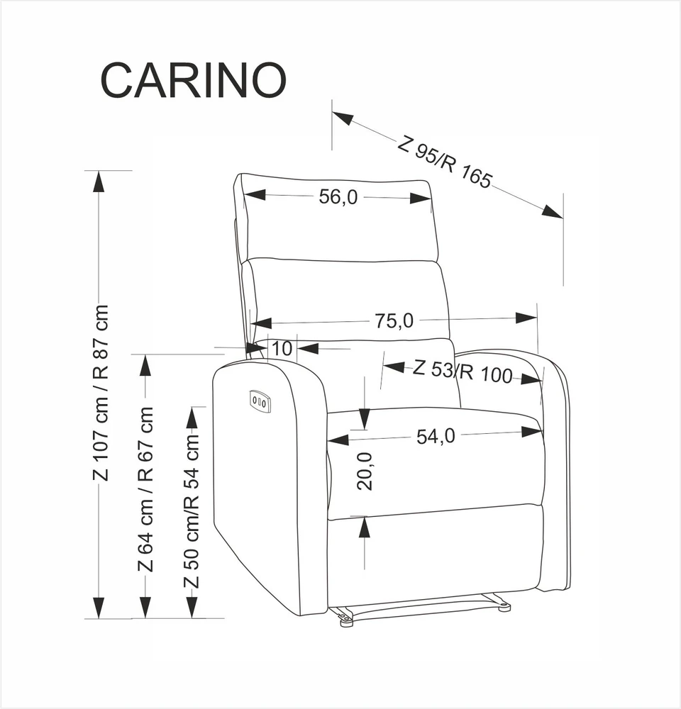 Fotelis CARINIO leisure chair, pilkas