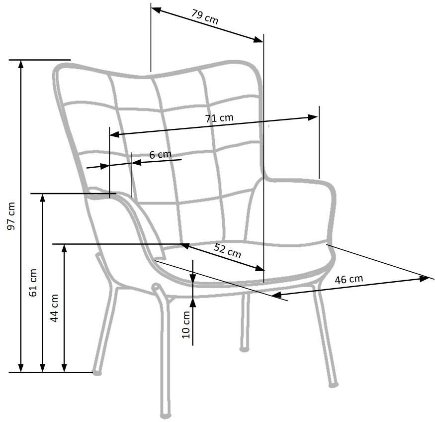 Fotelis CASTEL l. chair