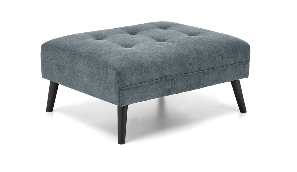 Fotelis CORNELIUS sulankstoma sofa su pufu, spalva: pilka