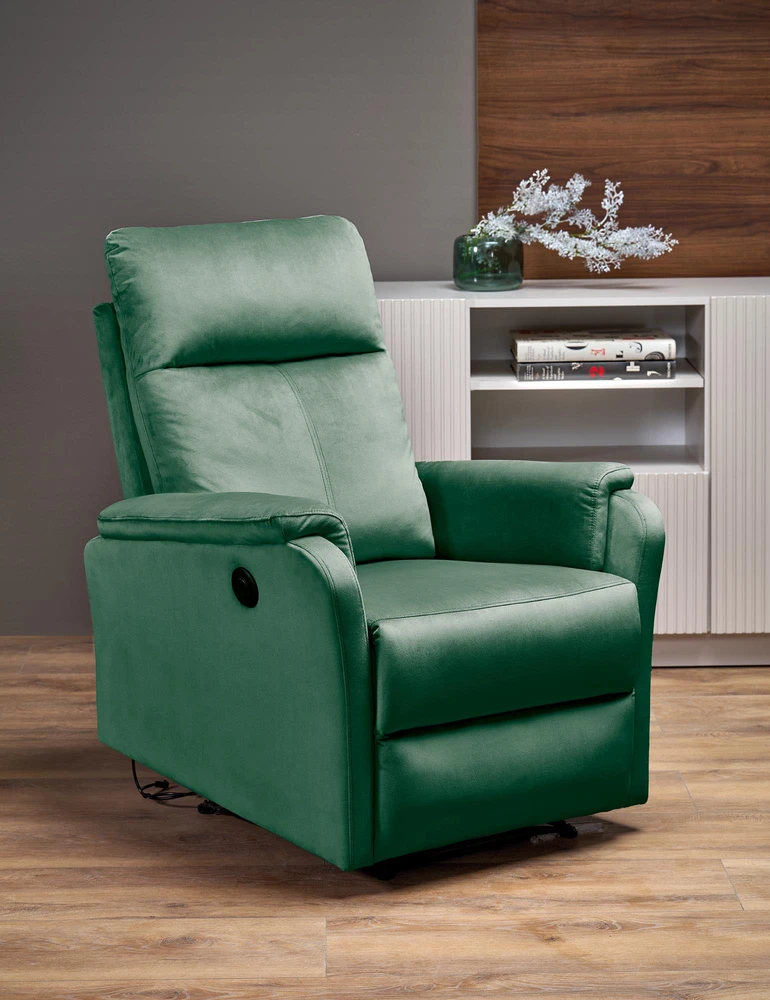 Fotelis CROCUS electric recliner, d.žalias