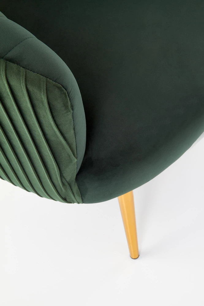 Fotelis CROWN l. chair, color: dark žalias