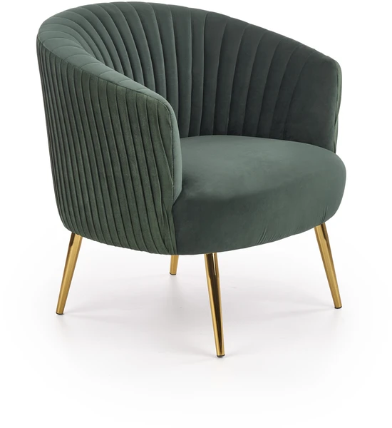 Fotelis CROWN l. chair, color: dark žalias