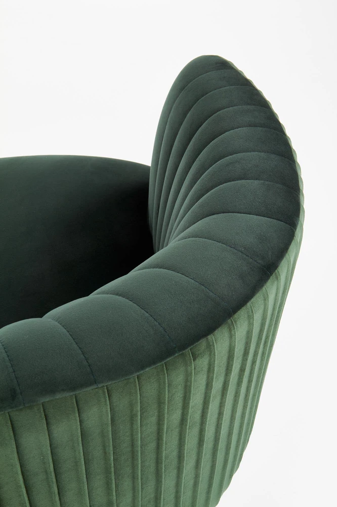 Fotelis CROWN l. chair, color: dark žalias