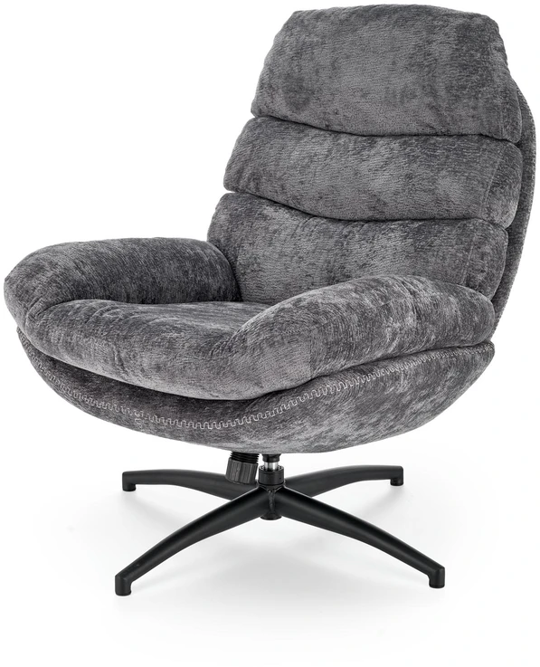 Fotelis DARIO leisure chair, with stool pilkas