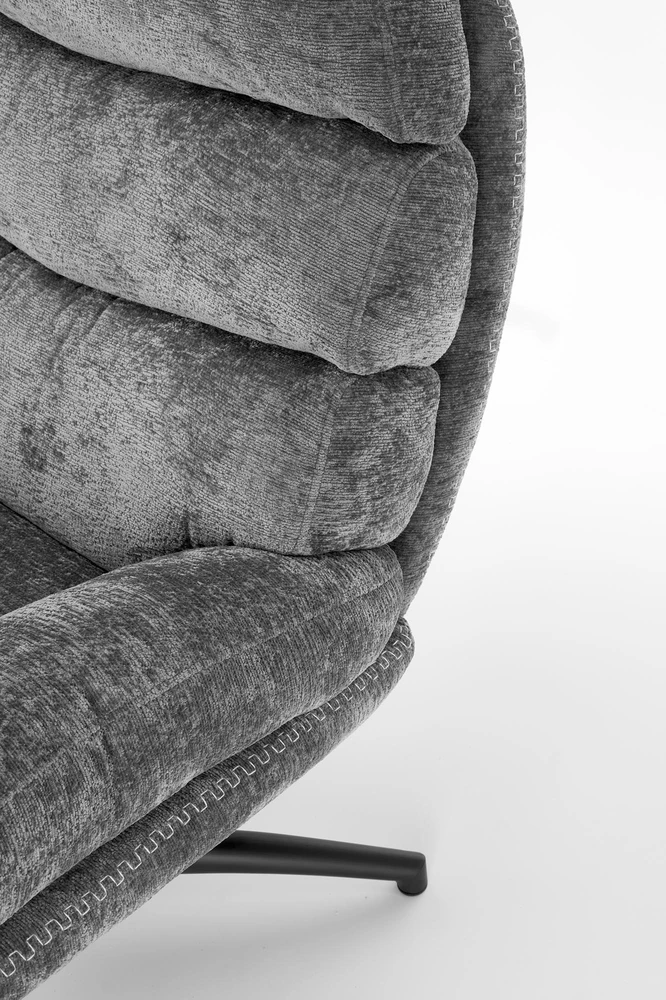 Fotelis DARIO leisure chair, with stool pilkas