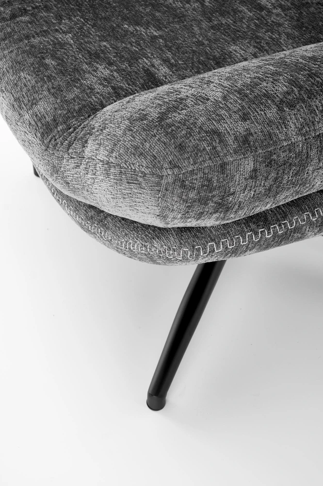 Fotelis DARIO leisure chair, with stool pilkas