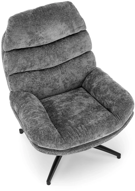 Fotelis DARIO leisure chair, with stool pilkas