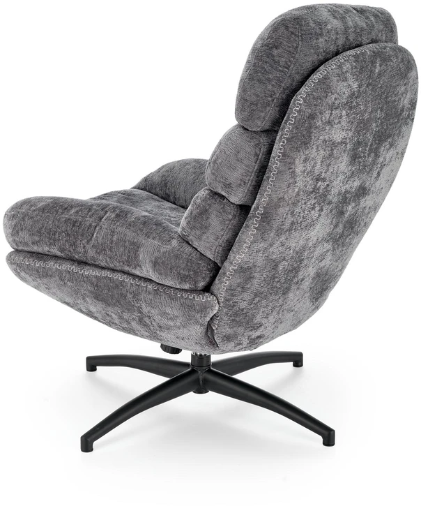 Fotelis DARIO leisure chair, with stool pilkas