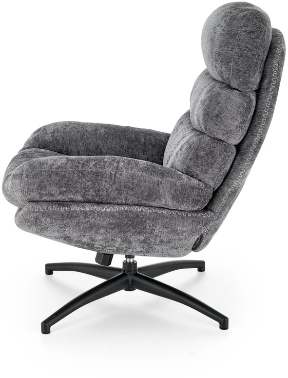 Fotelis DARIO leisure chair, with stool pilkas