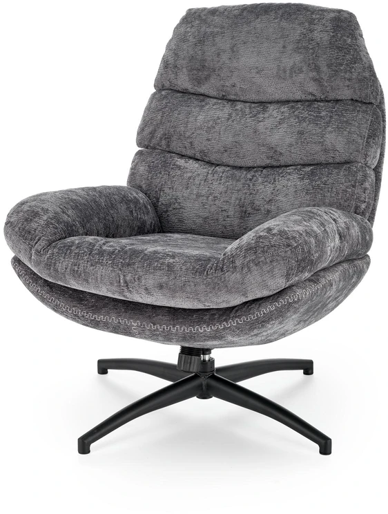 Fotelis DARIO leisure chair, with stool pilkas