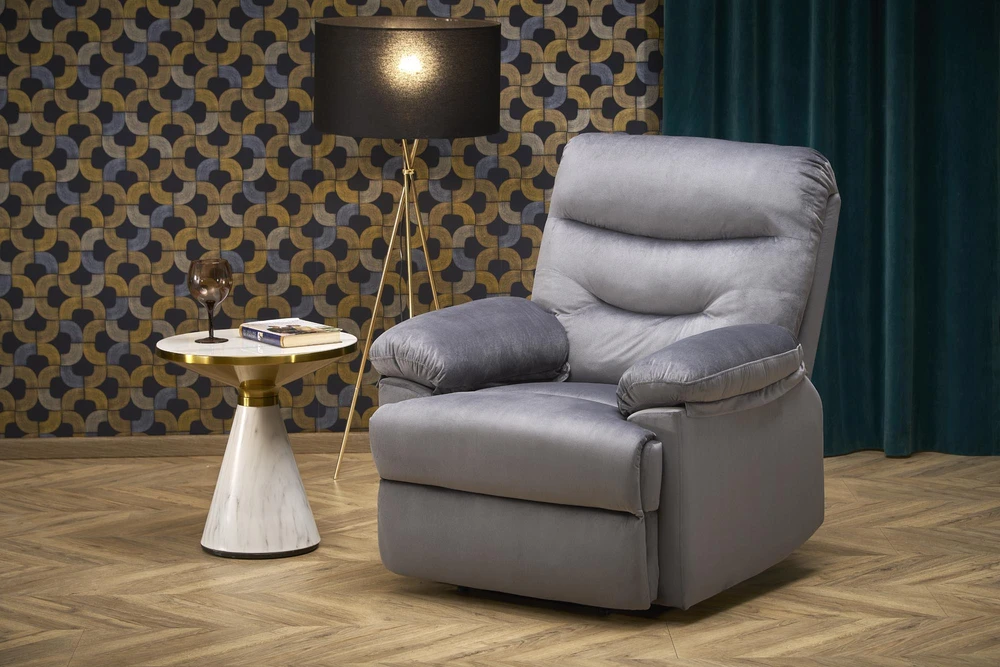 Fotelis DRAGER leisure chair, pilkas