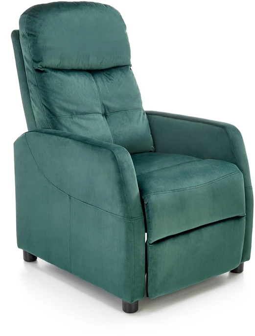 Fotelis FELIPE 2 recliner color: dark žalias