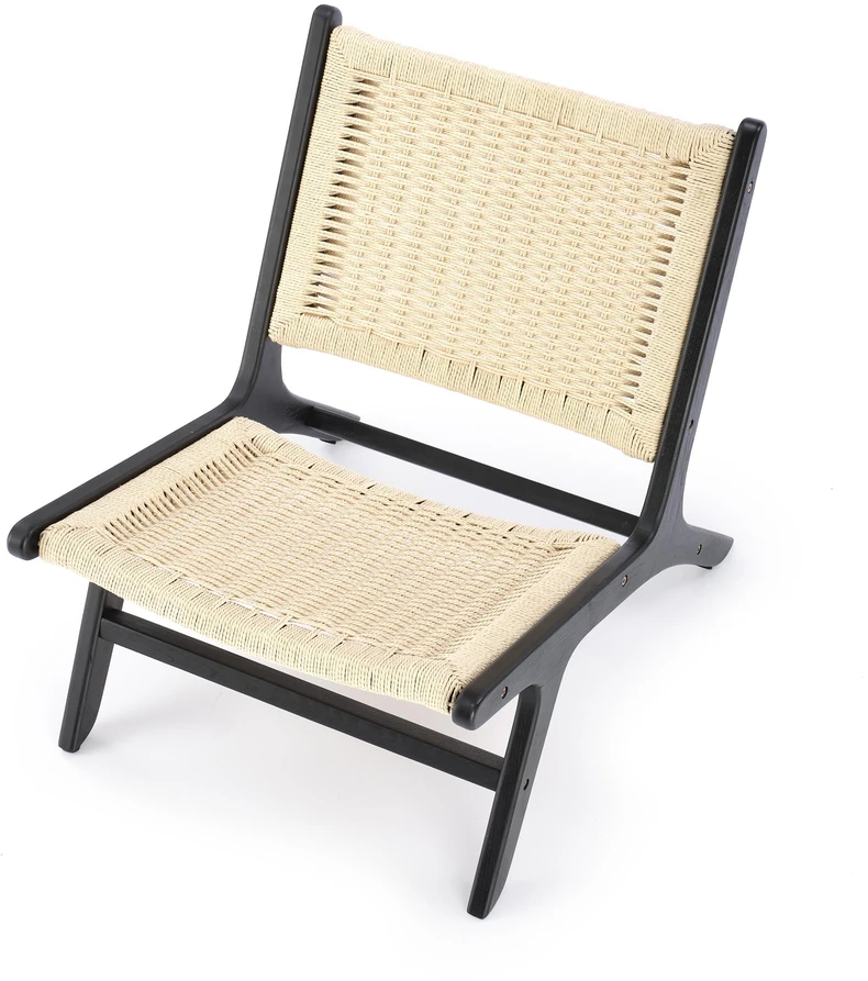 Fotelis FODEN leisure chair, juodas / natural