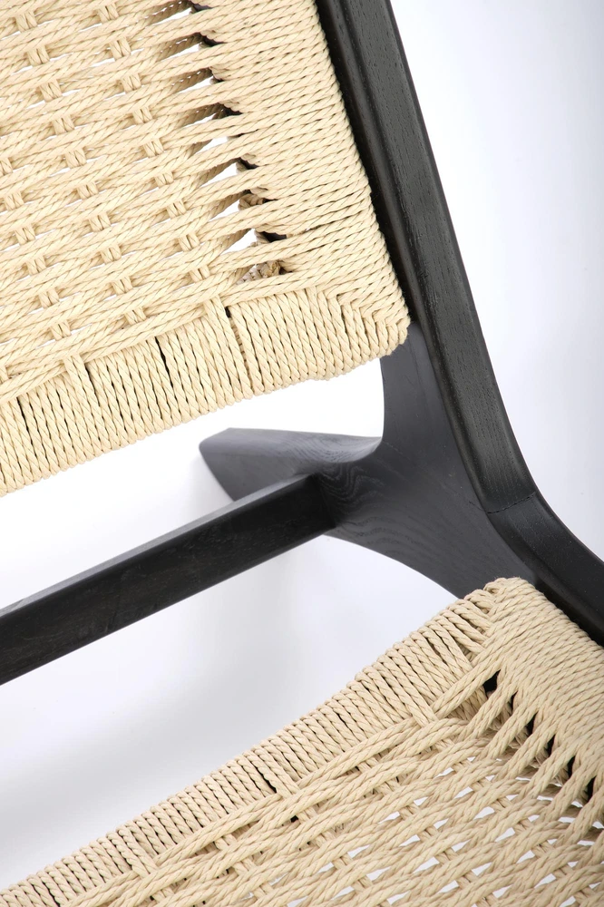 Fotelis FODEN leisure chair, juodas / natural