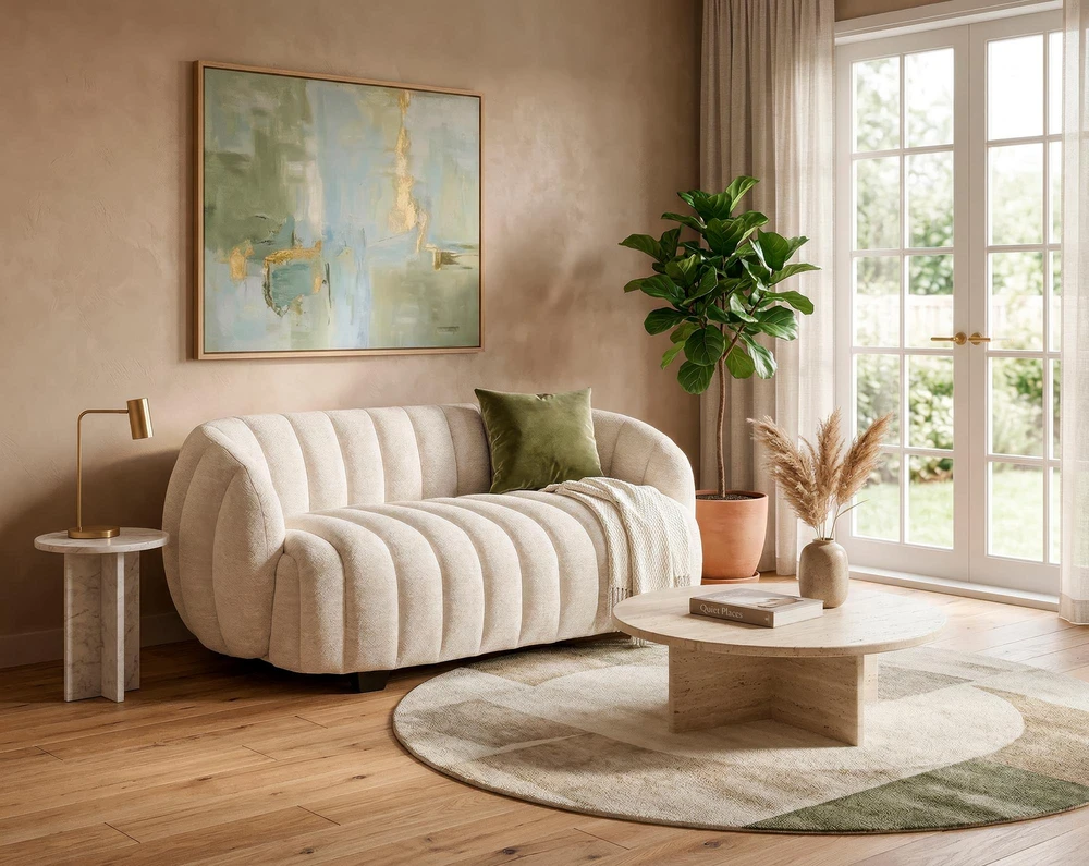 Fotelis FRASER XL, leisure chair, cream