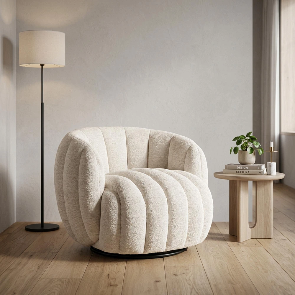 Fotelis FRASER XL, leisure chair, cream