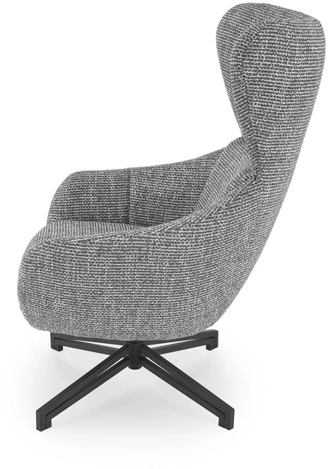 Fotelis FREDY leisure chair, with stool, pilkas