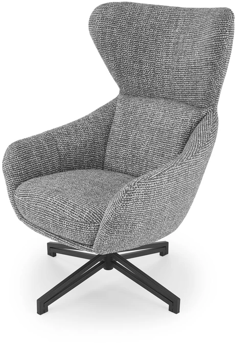 Fotelis FREDY leisure chair, with stool, pilkas