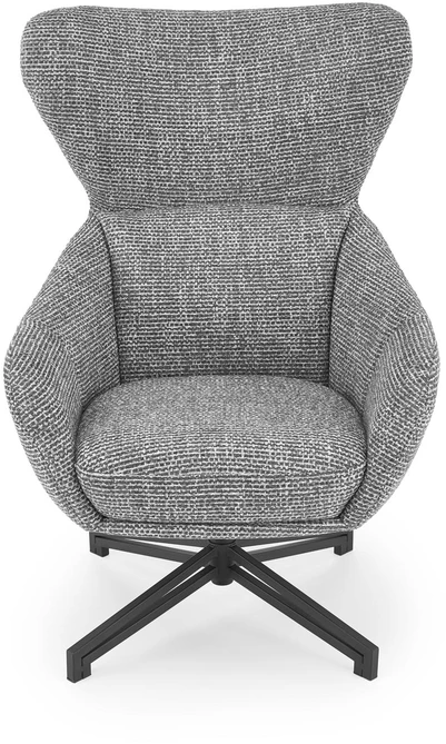Fotelis FREDY leisure chair, with stool, pilkas