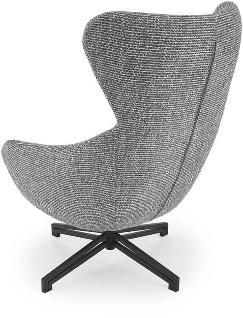 Fotelis FREDY leisure chair, with stool, pilkas