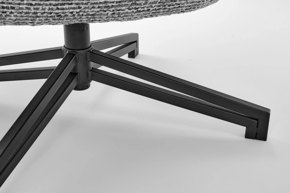 Fotelis FREDY leisure chair, with stool, pilkas