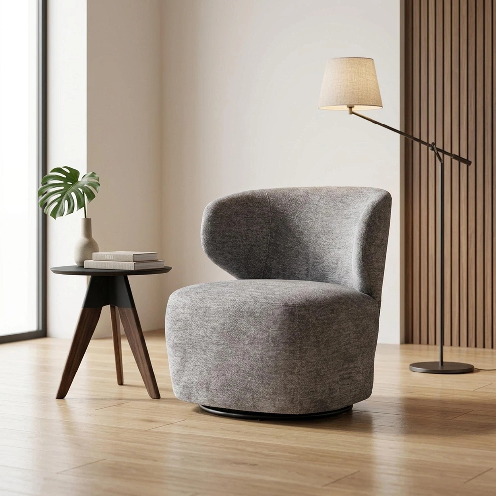 Fotelis GLEN leisure chair, pilkas
