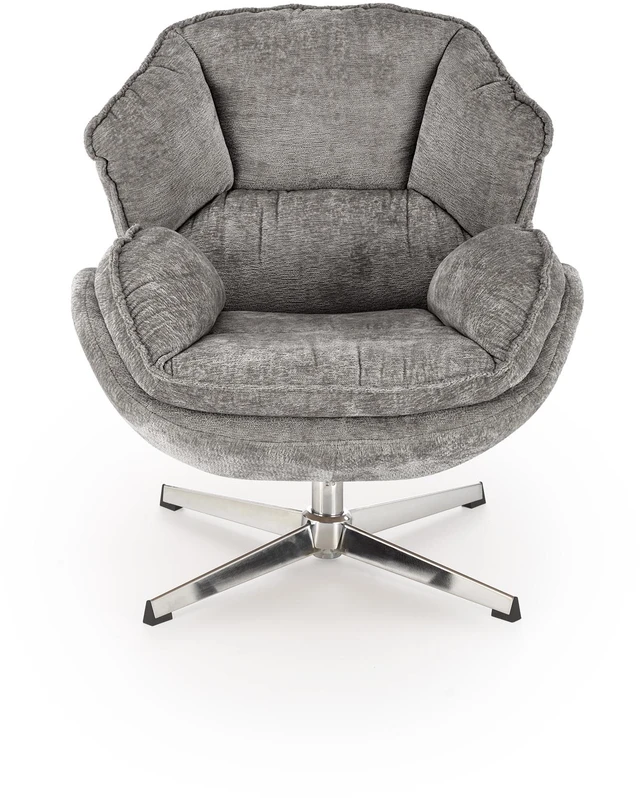 Fotelis GUIDO leisure chair, pilkas