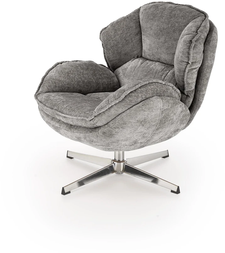 Fotelis GUIDO leisure chair, pilkas