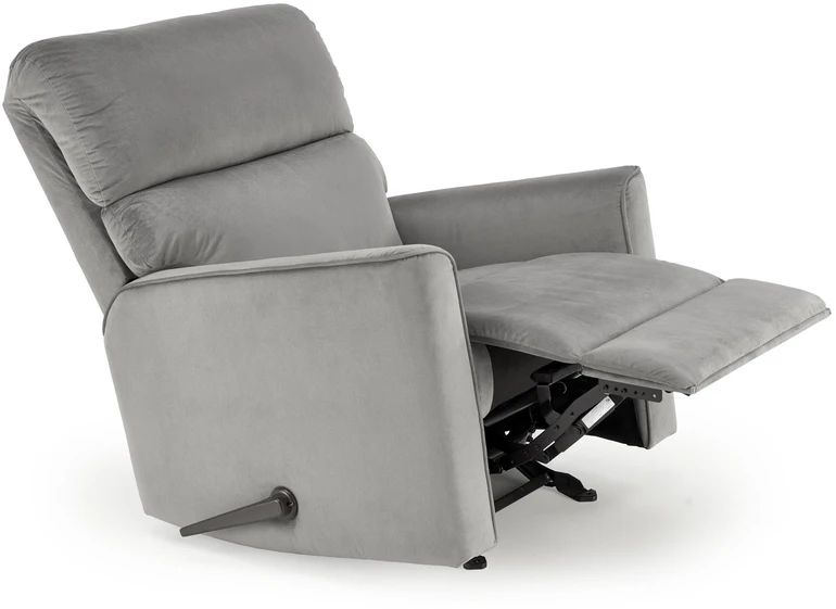 Fotelis KARIM recliner, pilkos spalvos