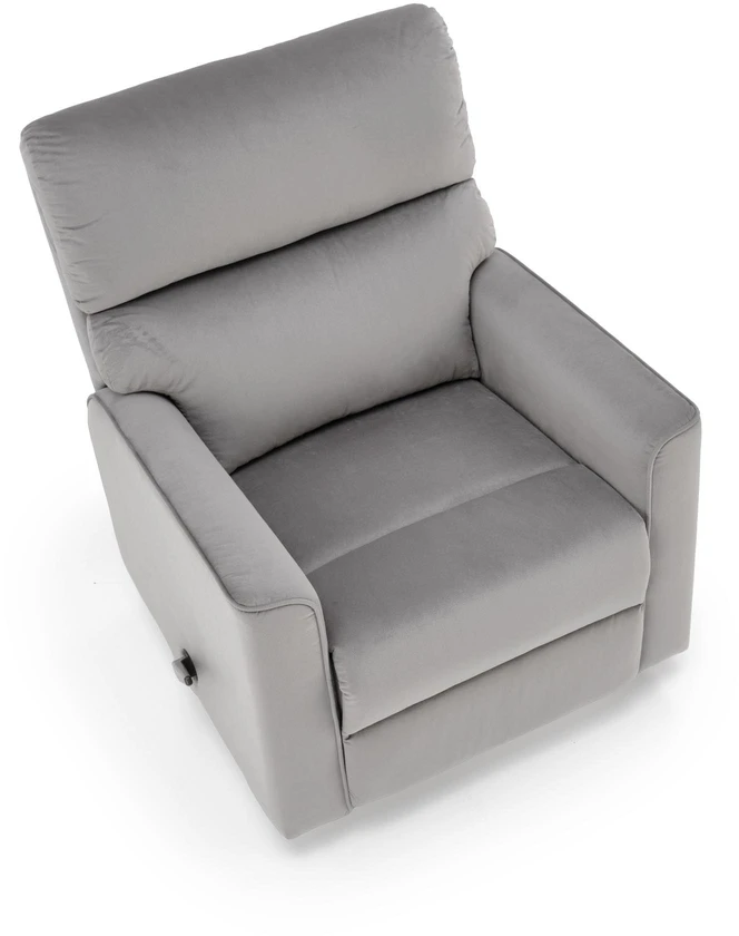 Fotelis KARIM recliner, pilkos spalvos