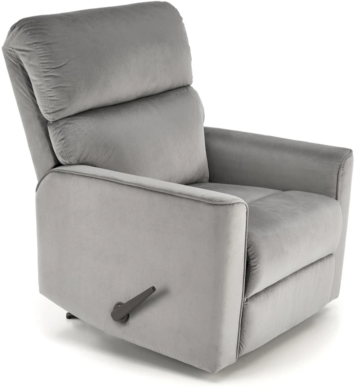 Fotelis KARIM recliner, pilkos spalvos