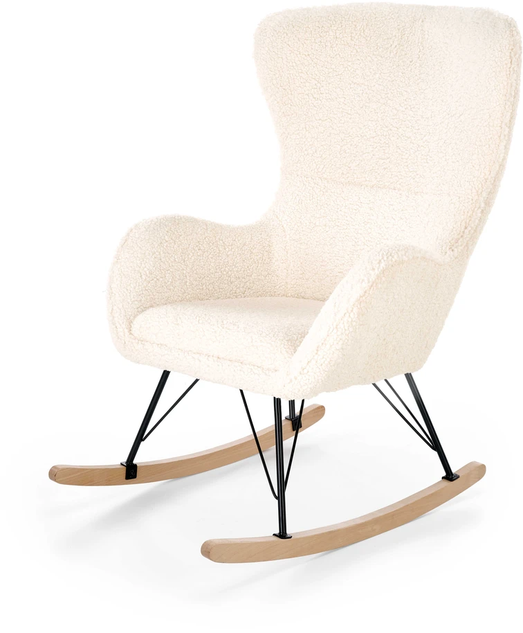 Fotelis LIBERTO 2 leisure armchair cream / juodas / natural