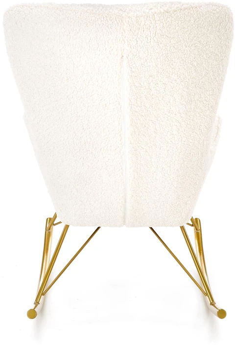 Fotelis LIBERTO leisure armchair cream / auksinis