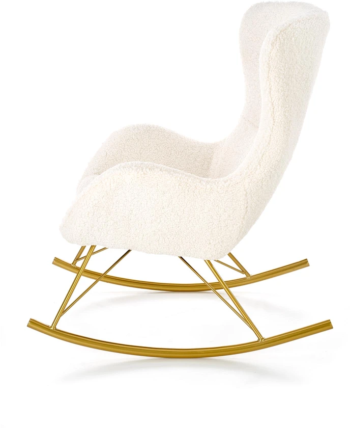 Fotelis LIBERTO leisure armchair cream / auksinis