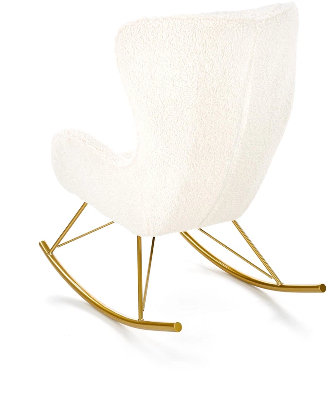 Fotelis LIBERTO leisure armchair cream / auksinis
