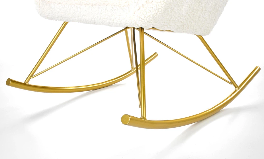 Fotelis LIBERTO leisure armchair cream / auksinis