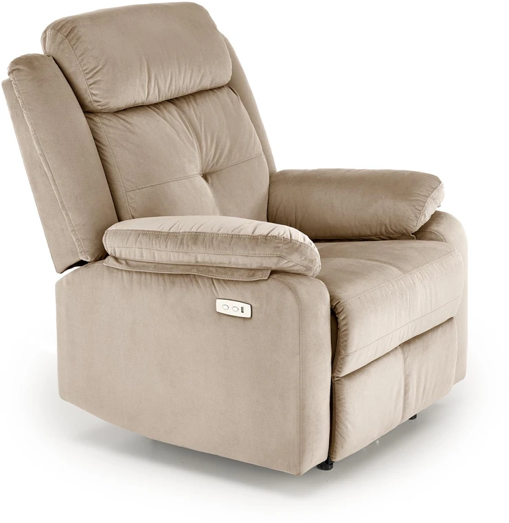 Fotelis LORIS recliner, color: beige