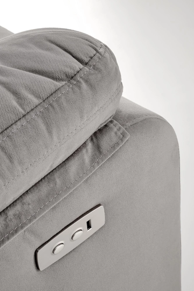 Fotelis LORIS recliner, color: pilkas