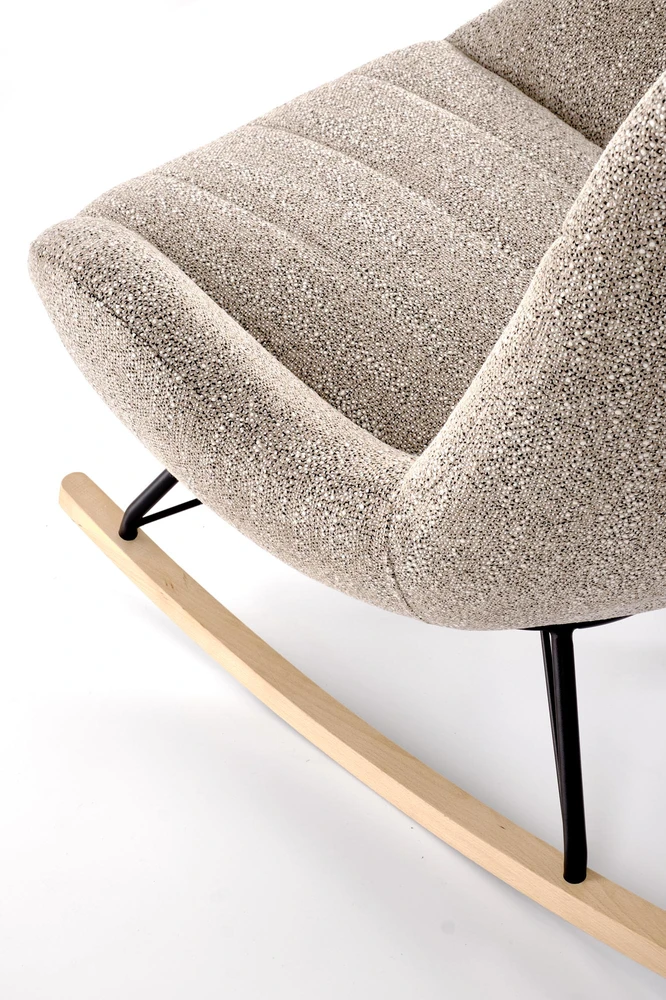 Fotelis LUIS rocking chair, d.beige