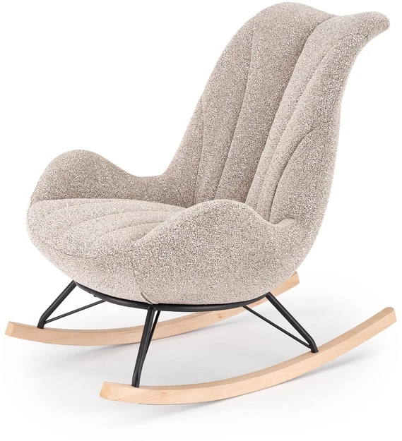 Fotelis LUIS rocking chair, d.beige
